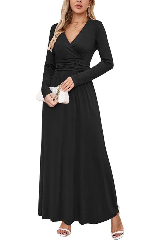 Women's Long Dress Summer Chic and Elegant Maxi Casual Dress with Pockets