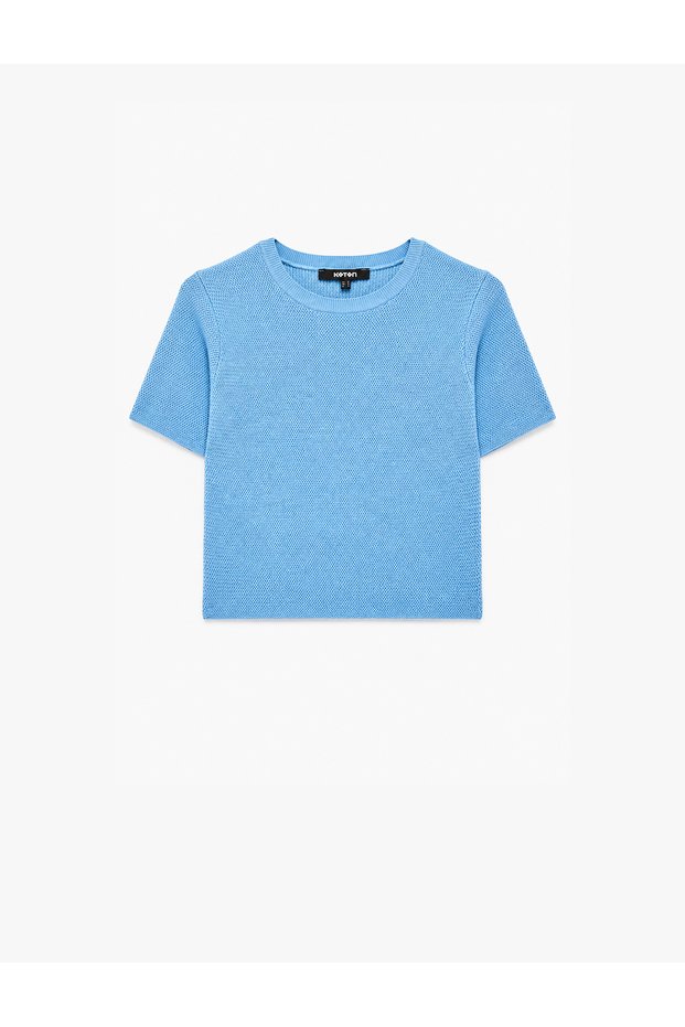 Regular Fit Short Sleeve Crew Neck Sweater