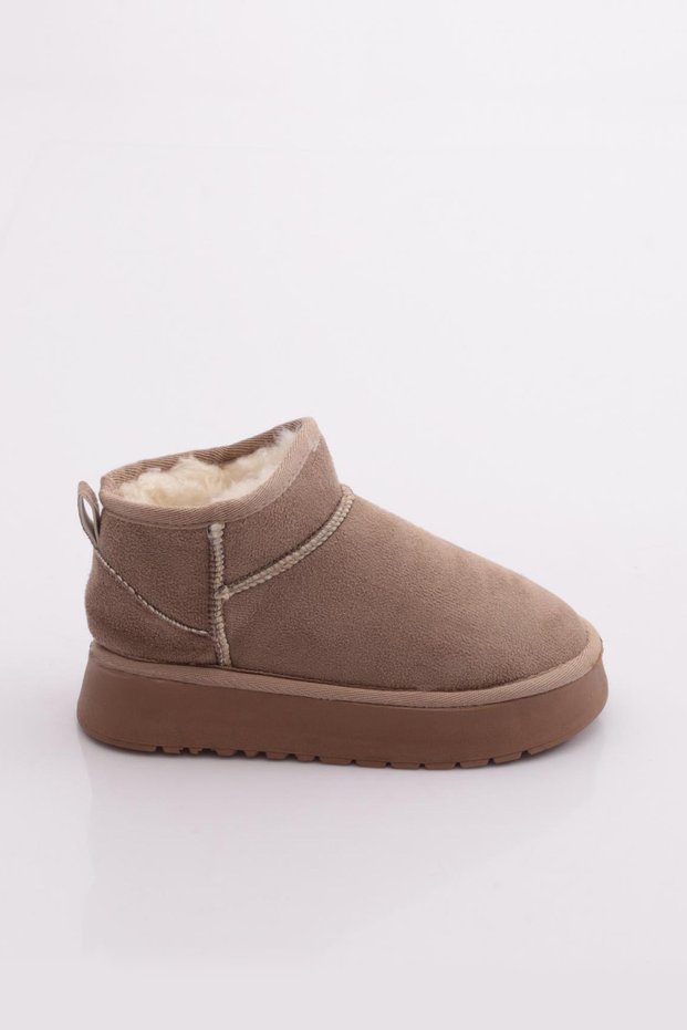 Nubby Thick Sole Winter Children's Boots with Fur Inside