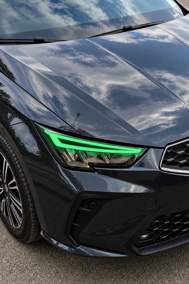 Daytime Running Light Colorization Headlight Design Film Sticker for Seat Ibiza New Case (Right and Left)