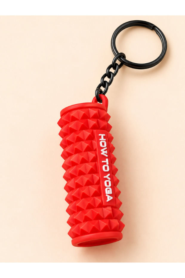 Mini Yoga Roller Figured Keychain – Sports Themed Bag Ornament
