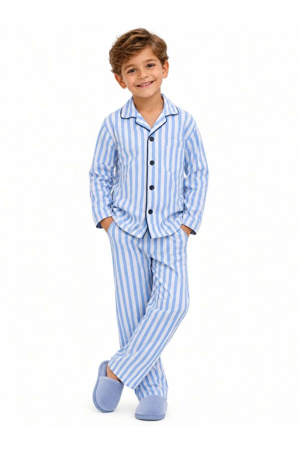 Boy's Striped Pajama Set 5104