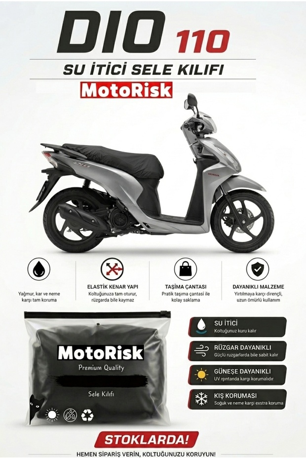 Honda Dio 110 Compatible Water Repellent Saddle Cover