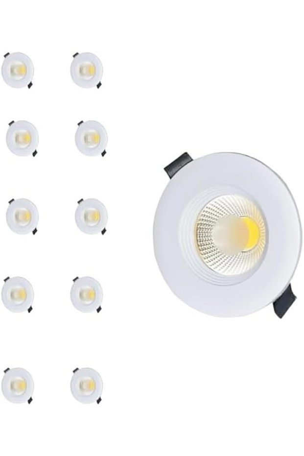 Ceiling Light (10 Pieces), LED Ceiling Light, COB Bulb, Downlight Ceiling Light, Electricity Saving,