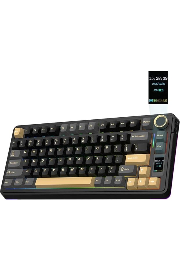 X Aula EA75 MAX Wireless Gaming Keyboard with Screen & Knob