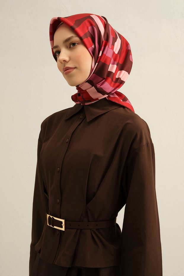 100% Sura Silk Scarf 9303D (S) (Nostalgia)-83