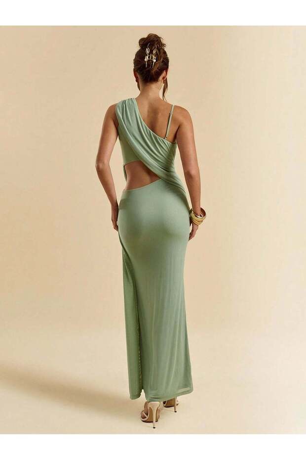 Rochie maxi, verde