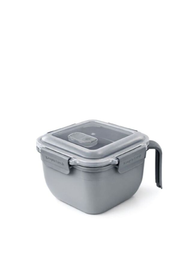 Noodle Cup 1.3 L - Cornered Locking Lid Microwave Noodle - Soup Heating Cup Mug Cup