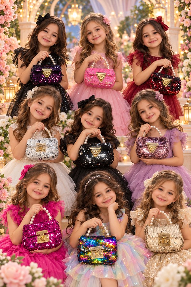 Gift Children's Bag Hajj Umreh 9 Pieces Mixed Colors