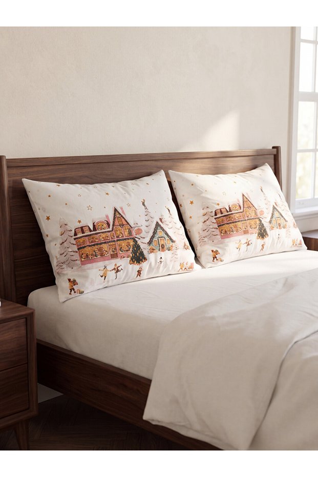Esvab • Modern & Distinctive New Year's Themed Pillowcases, Set of 2, 50X70 cm