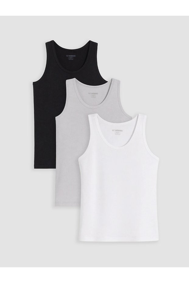 Lcw Kids Black Boys' Tank Top 3-Pack