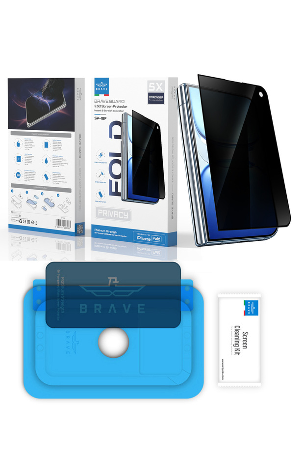 iPhone Duo Privacy Screen Protector, 9H Tempered Glass, Scratch Resistant, Anti-Fingerprint, Ultra HD Clarity