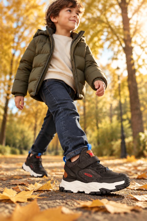 Trs-7325 Anatomical Sole Boys' Black Color Daily Use Winter Children's Boots