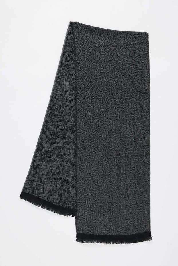 Men's Self-Woven Patterned Scarf