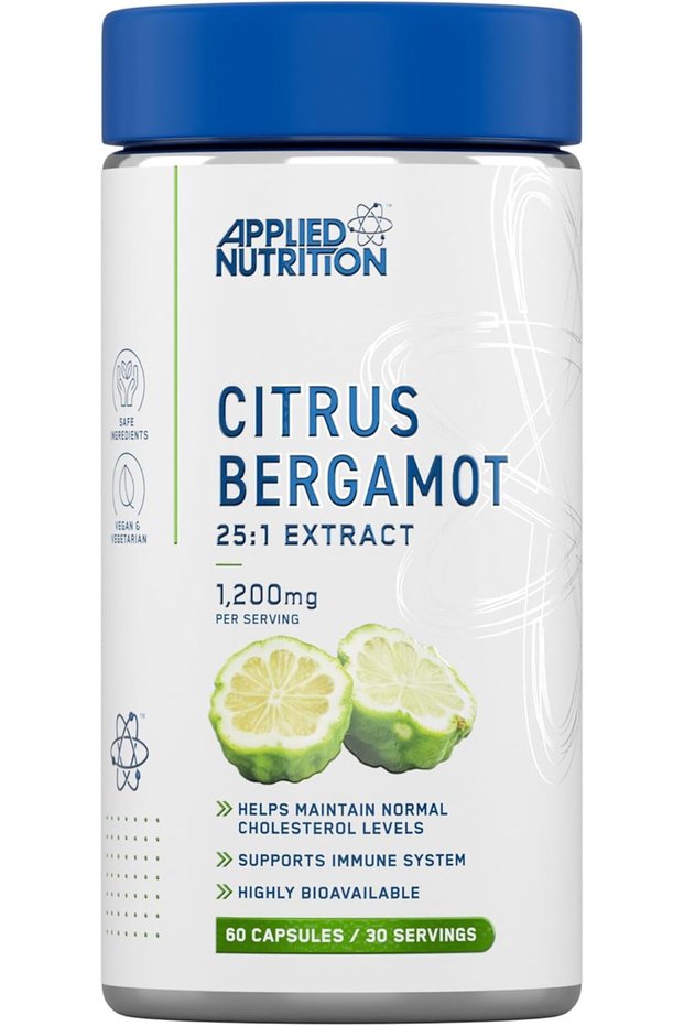 Applied Nutrition – Citrus Bergamot 25:1 Extract – High Strength 1200mg – Best Support – Best Immune System Booster – Highly Bioavailable – (60 Capsules – 30 Servings)