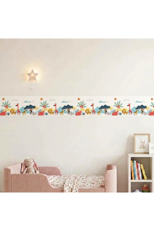 Children's Room Border 20 cm X 3 Meters Self-Adhesive Foil Baby Room Decoration