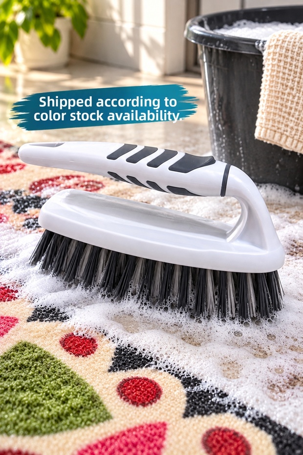 Softon Handle-Grip Oval Brush | | Multi-Purpose Cleaning Brush Carpet Washing Bathroom Cleaning Tile Surface Cleaning Brush Carpet Rug Runner Cleaning Ergonomic Grip Carpet Cleaning Handheld Cleaning Brush