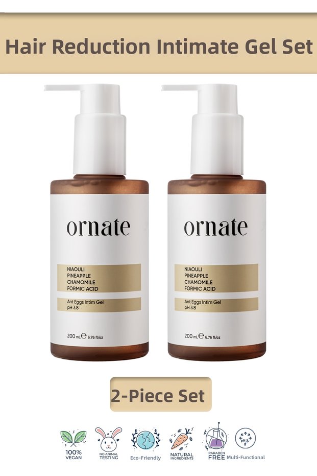 Hair Reducing Ant Egg and Nioli Intimate Washing Gel Set of 2