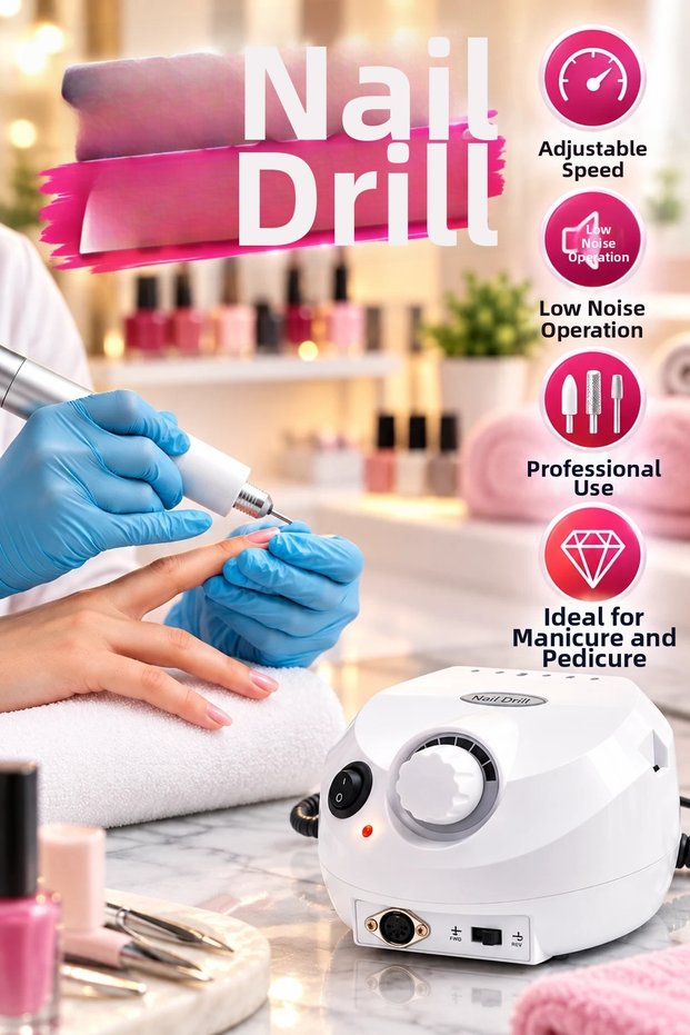 Professional Nail Milling Machine – Manicure Pedicure and Rasp Device
