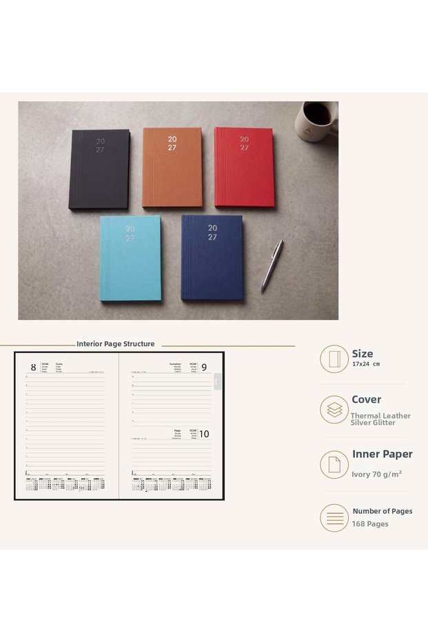 Daily Agenda 17X24 Volume 192 Pages.