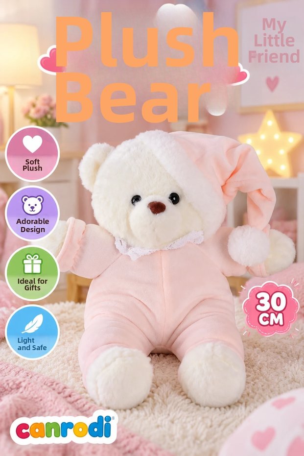 4531P Bear 30cm Pink