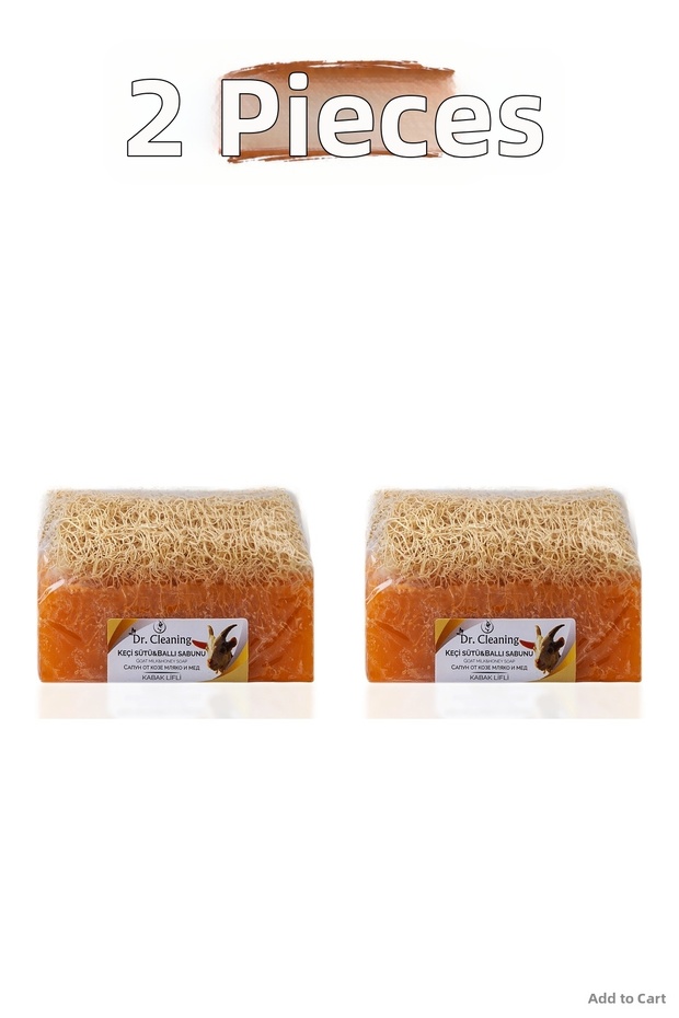 Spt-Gld Dr.Cleaning- Pumpkin Fiber Goat Milk - Honey Soap 100 Gr - 2 Pieces (185405) Set Product