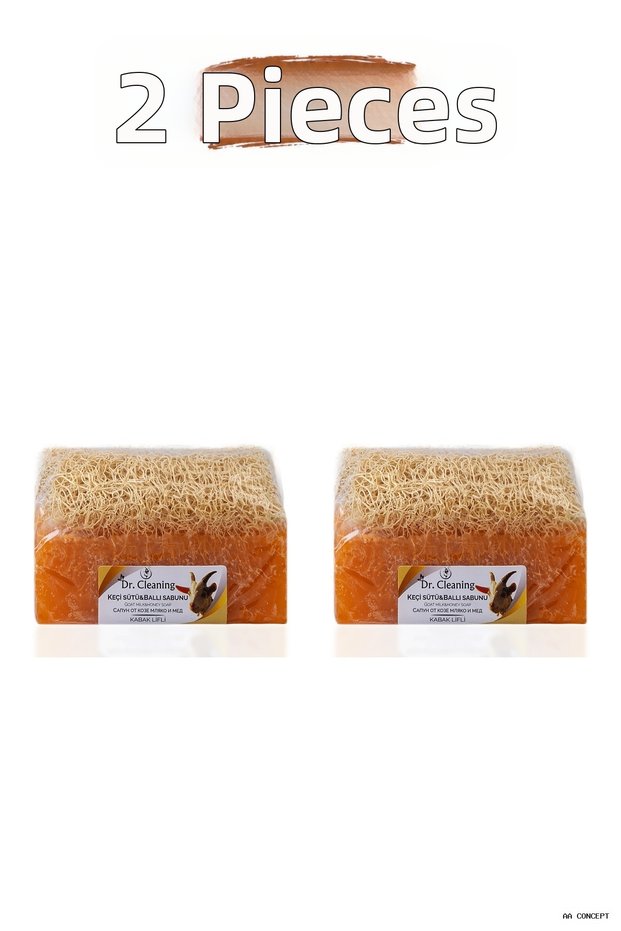Concepta Dr.Cleaning - Pumpkin Fiber Goat Milk - Honey Soap 100 Gr - 2 Pieces (160343) Set Product