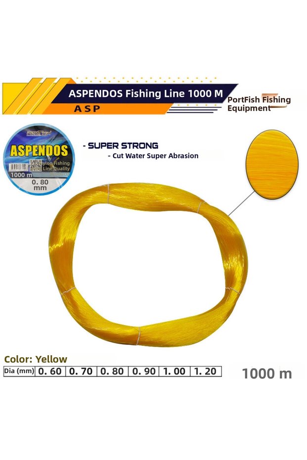 Portfish Aspemdos Çile Misina 1000 Mt 0.60