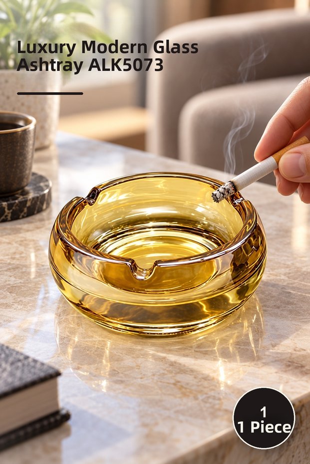 1 piece luxury modern glass ashtray alk5073