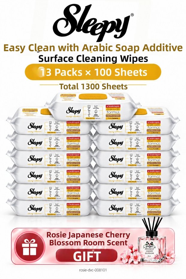 Easy Clean Soap Additive Surface Cleaning Towel 13-Piece Mega Set 100 Sheets - Rosie Room Fragrance Gift