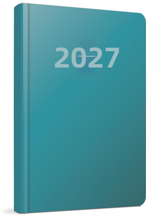 2027 Hard Cover Daily Agenda 17X24 106-Eck Turquoise