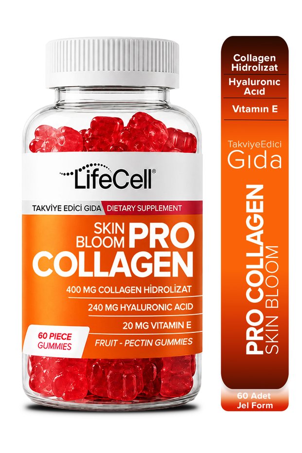 Pro Collagen Skin Bloom | Cilt vitamini Kolajen, Hyaluronik asit, Vitamin E içeren Kompleks Gıda Takviyesi