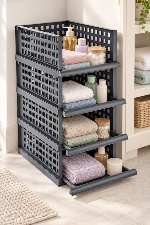 Smart Shelf Maxi Set of 4 - Multi-Purpose Closet Organizer with Sliding Drawers