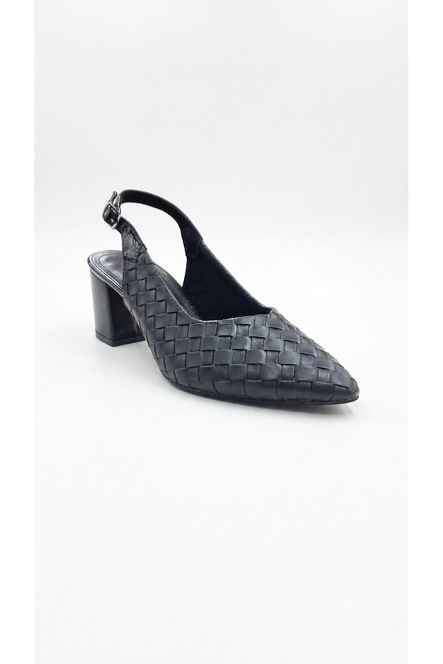 Black Women's Thick Heeled Shoes 240.25-921