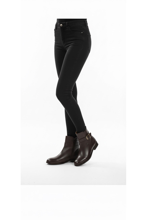 Brown Women's Genuine Leather Boots 645.48814