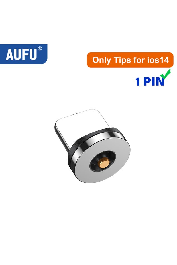 1m Only Plug for iPhone AUFU 540 Rotate Magnetic Type C Cable 3 in 1 Fast Charging Cable For iPhone