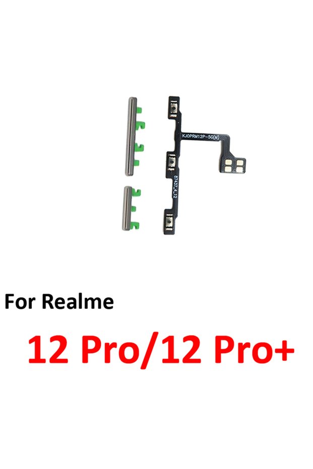 Gold Flex Cable For Realme 12 Pro Plus Phone New Housing Power Volume Button External On Off Key Int