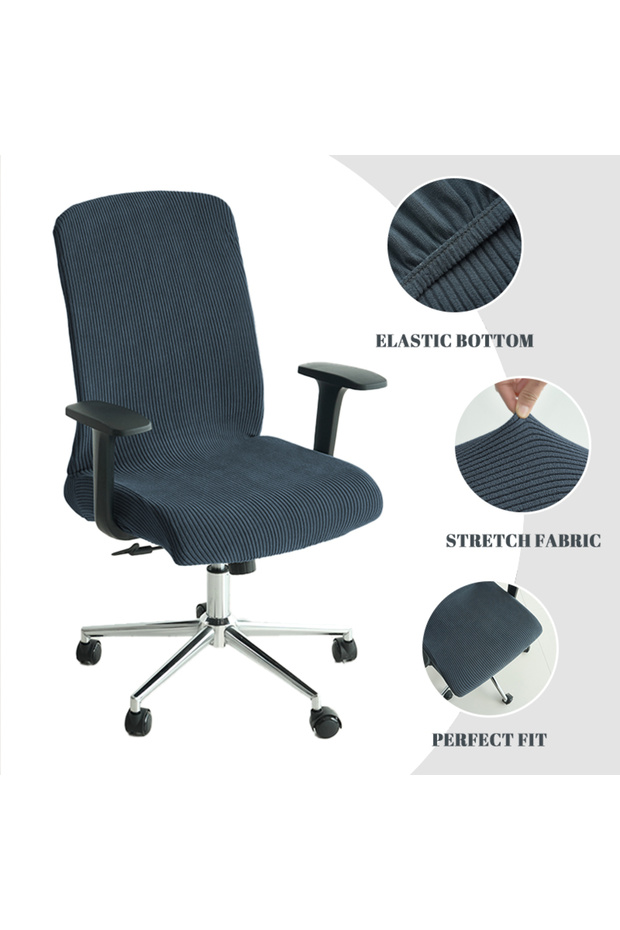 A1 Office ChairCover 1PC Jacquard Stretch Office Chair Cover Anti-dirty Computer Armchair Cover Home