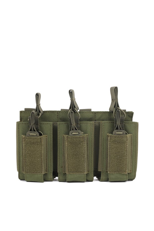 Green color Tactical Mag Holder Triple Mag Pouch Open-Top Mag Pouches Magazine Pouches for M4 M16 AK