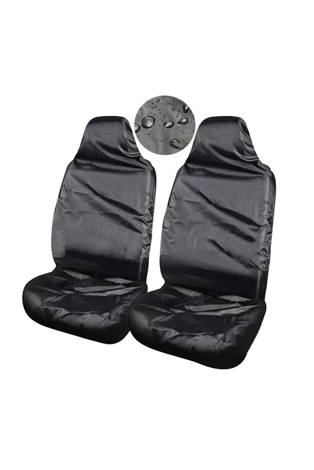 2pc front seat cover Reusable Universal Car Seat Cover Repair Pull Cargo Waterproof Antifouling Dust