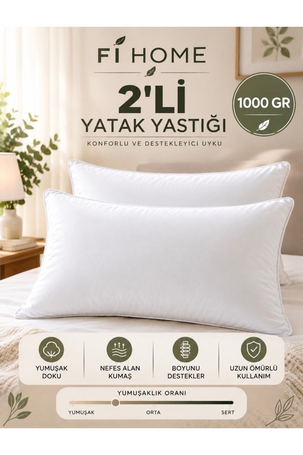 Siliconized Fiber Pillow Washable
