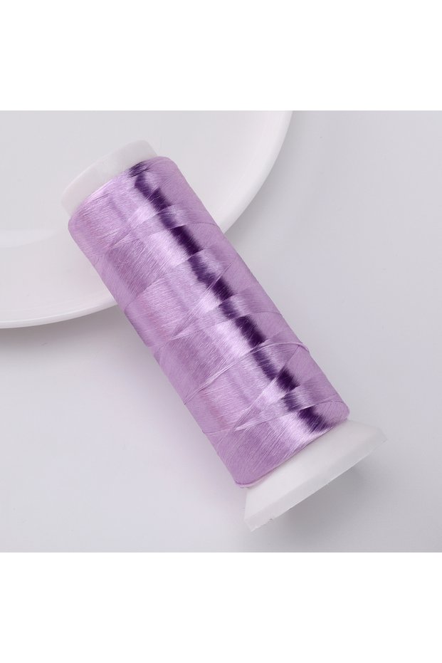 about1200m lilac colour About 1200M/roll Polyester Knotless Velvet, Wrapped With Flower Thread, Sewi