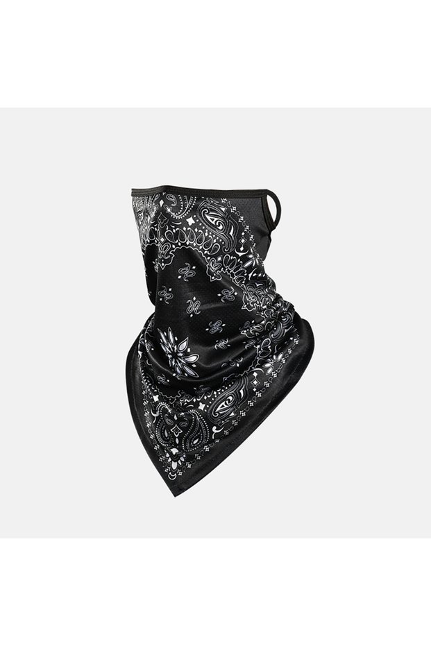 Color 2 NOFOXO Ice Silk Headscarf Hanging Ears Breathable Quick Drying Triangular Scarf Bandana For