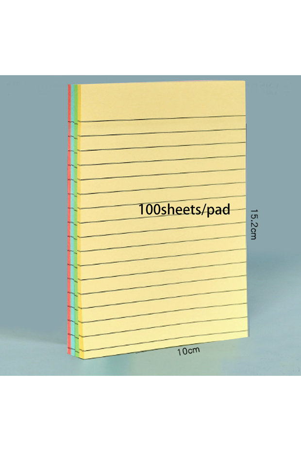 4X6Inch 100Sheets Large Lined Notepad Suitable for School and Office Use, 4X6In, 3X3In, 100 Sheets/P
