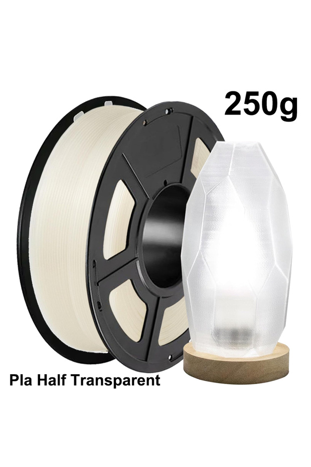 Pla Half Transpar A Pla Transparent Filament 250g 500g 1Kg Pla 3D Printer Filament 1.75mm Transparen