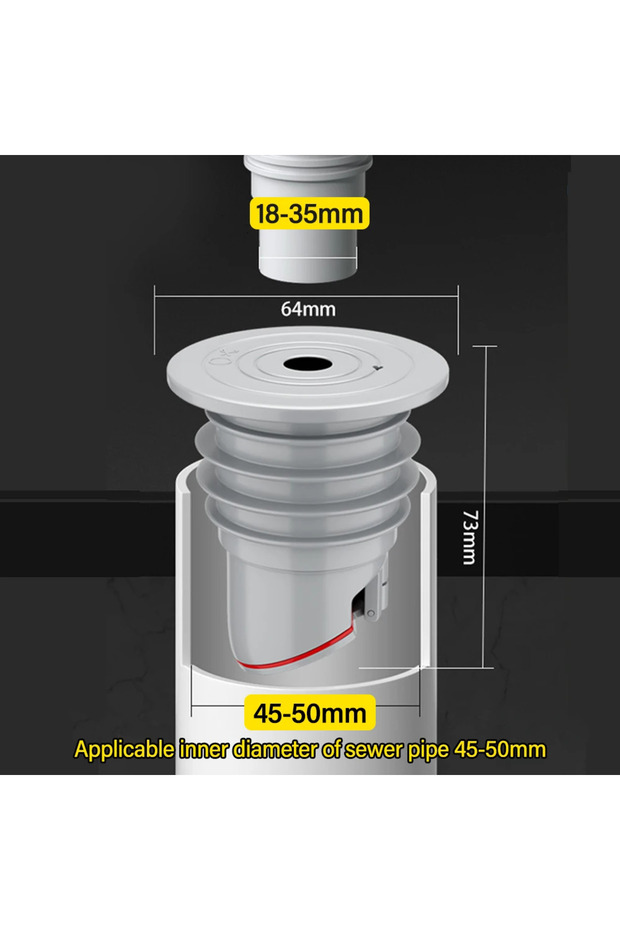 45-50mm 70-75mm Silicone Drains Kitchen Sink Plug Sewer Pipe Sealing Ring Water Plug Floor Drain Sho