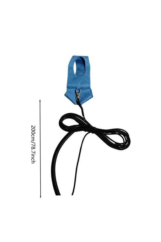 S Blue Bird Harness 78.7Inch Parrot Flight Training Leash Set Adjustable Breathable Bird Flying Harn