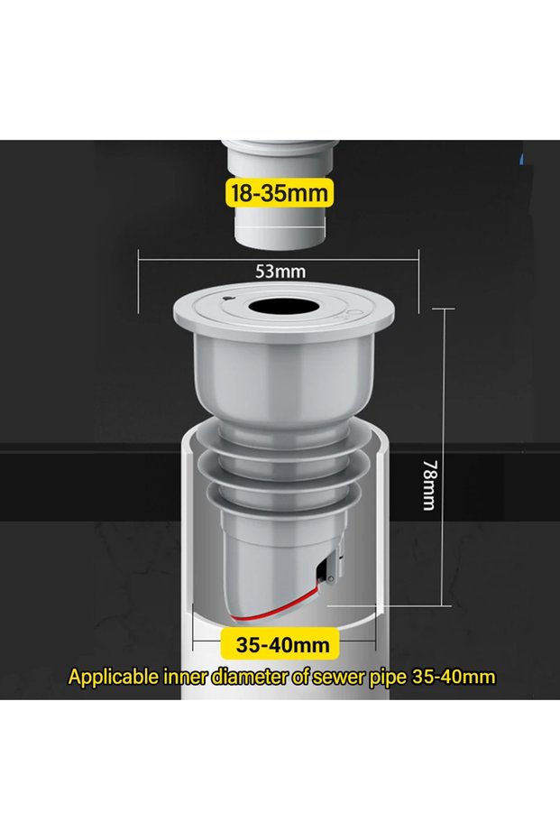 35-40mm 70-75mm Silicone Drains Kitchen Sink Plug Sewer Pipe Sealing Ring Water Plug Floor Drain Sho