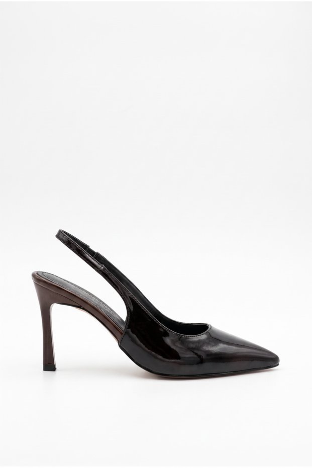 Women's Special Design Thin Heeled Double Color Stiletto Pointed Toe Heeled Shoes with Elastic Band