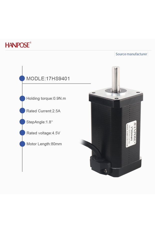 1PCS 17HS9401S Two Phase Four Wire NEMA17 17HS9401 Stepper Motor 4.5V 2.5A Automation Equipment Manu